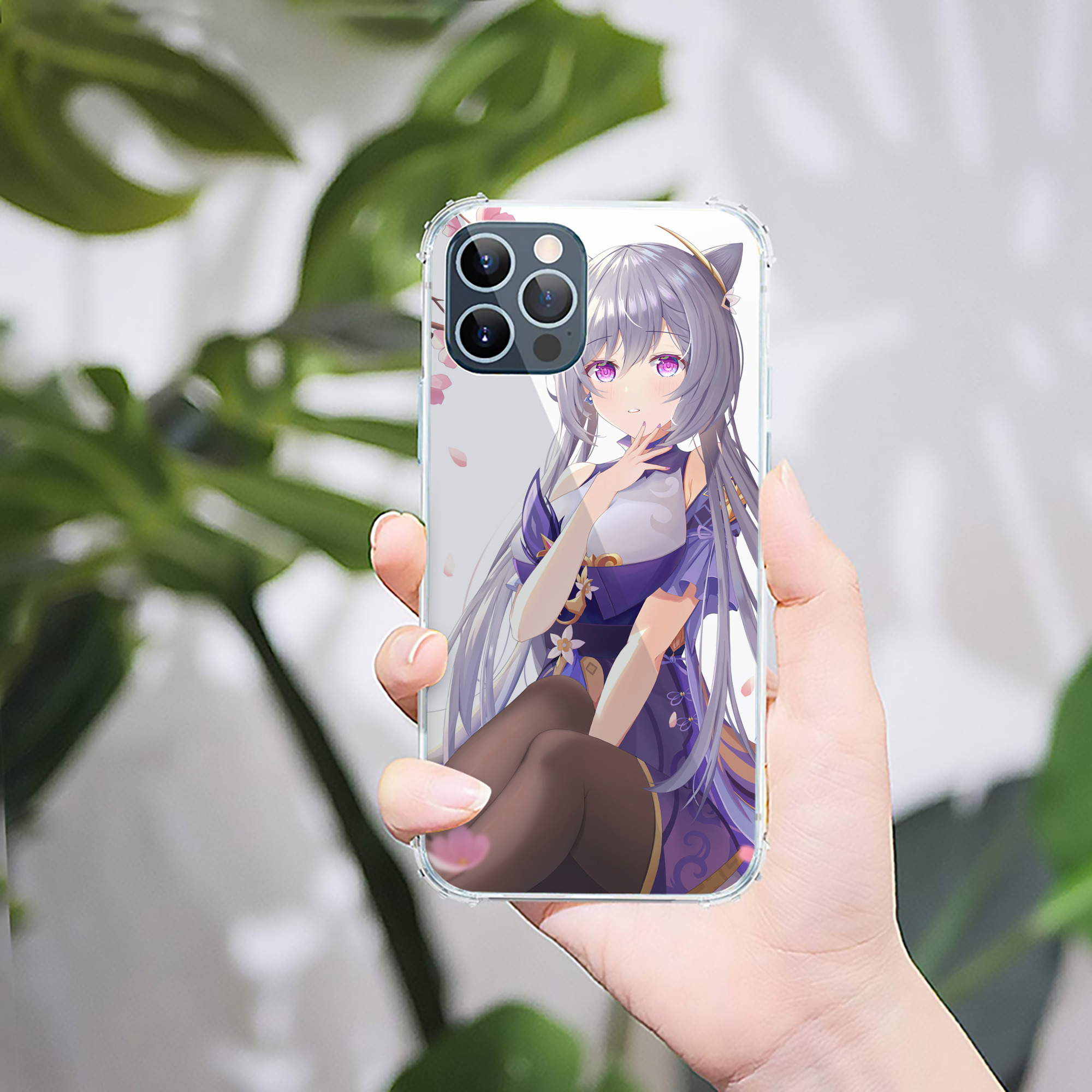 げんし神 genshin 【iPhone 12シリーズ対応】透明スマホケース（クリアソフトケース）
